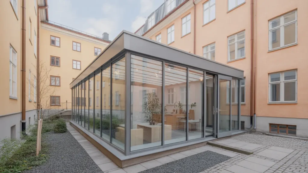 nytt glastak och glasv ggar i butikslokal p s dermalm stockholm